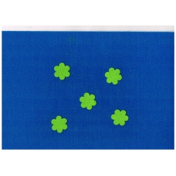 Kwiatuszki filcowe średnica 3 cm , grubość 1,5 mm (KOMPLET 5 sztuk) ZIELEŃ, kwiaty z filcu